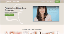 Desktop Screenshot of estherskincare.com